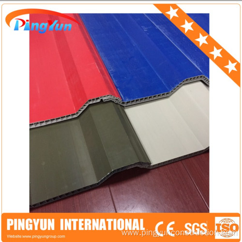 Decorative asa PVC hollow plastic roof sheet